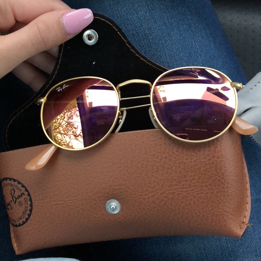 Ray Ban round metal sunglasses